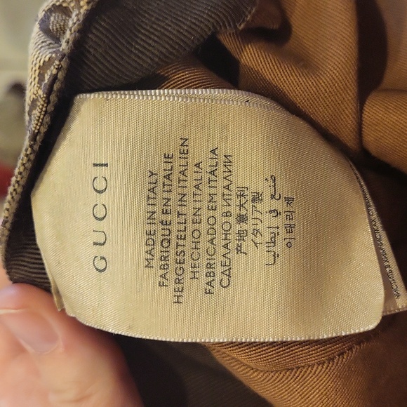 Gucci Authentic GG Logo Canvas Baseball Cap Size Small - Picture 4 of 6